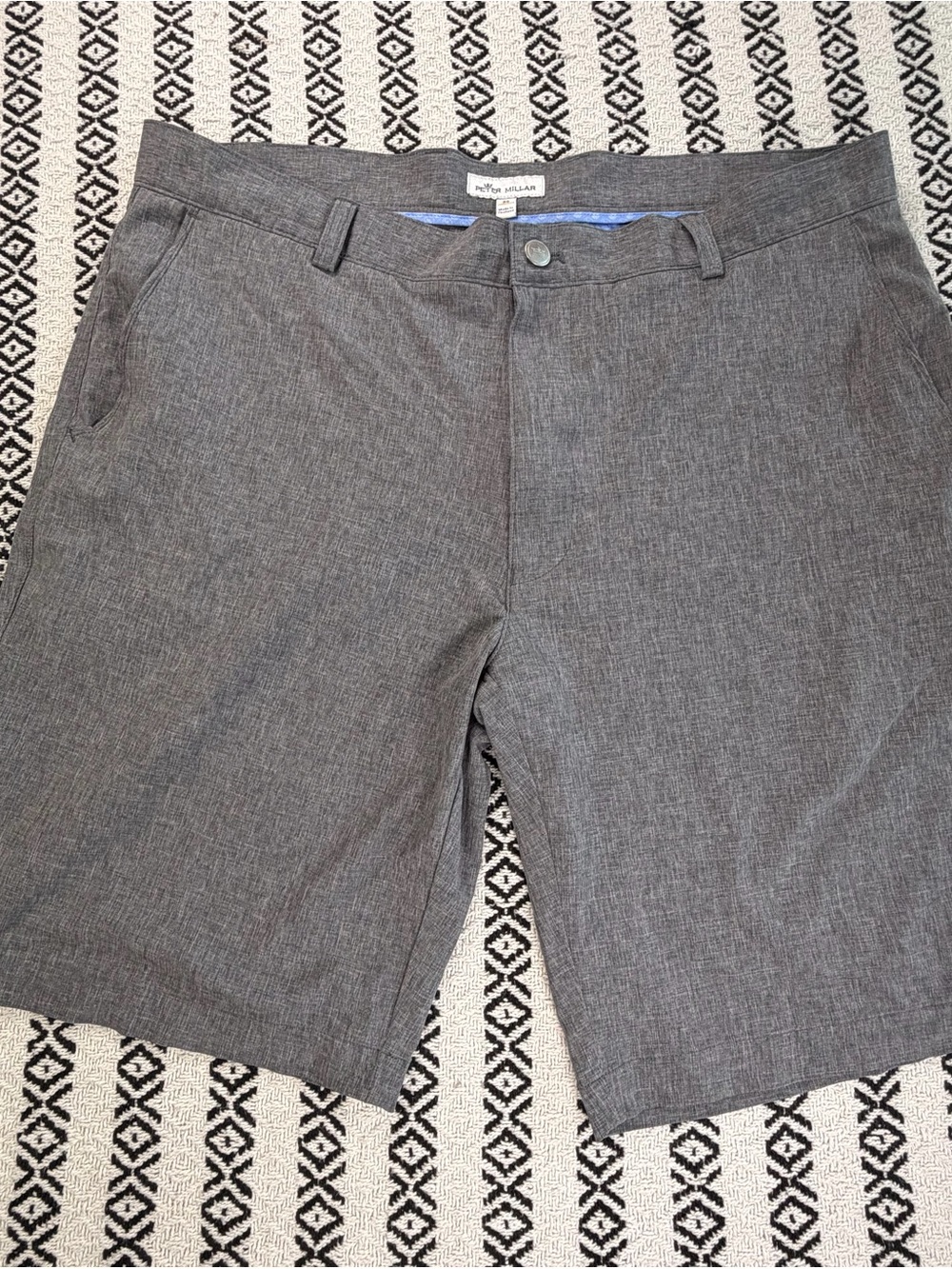 Peter Millar Shackleford Hybrid Golf flat performance Shorts Gray Men’s Size 36